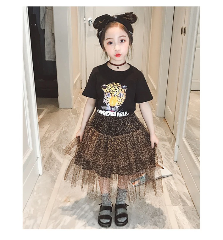 Весенне-летняя многослойная юбка для девочек детская модная длинная юбка-пачка