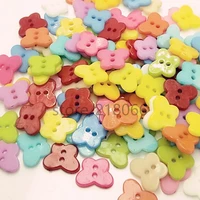 50pcs 14x12mm mix colors butterfly wood flatback diy wooden buttons sewing craft scrapbooking