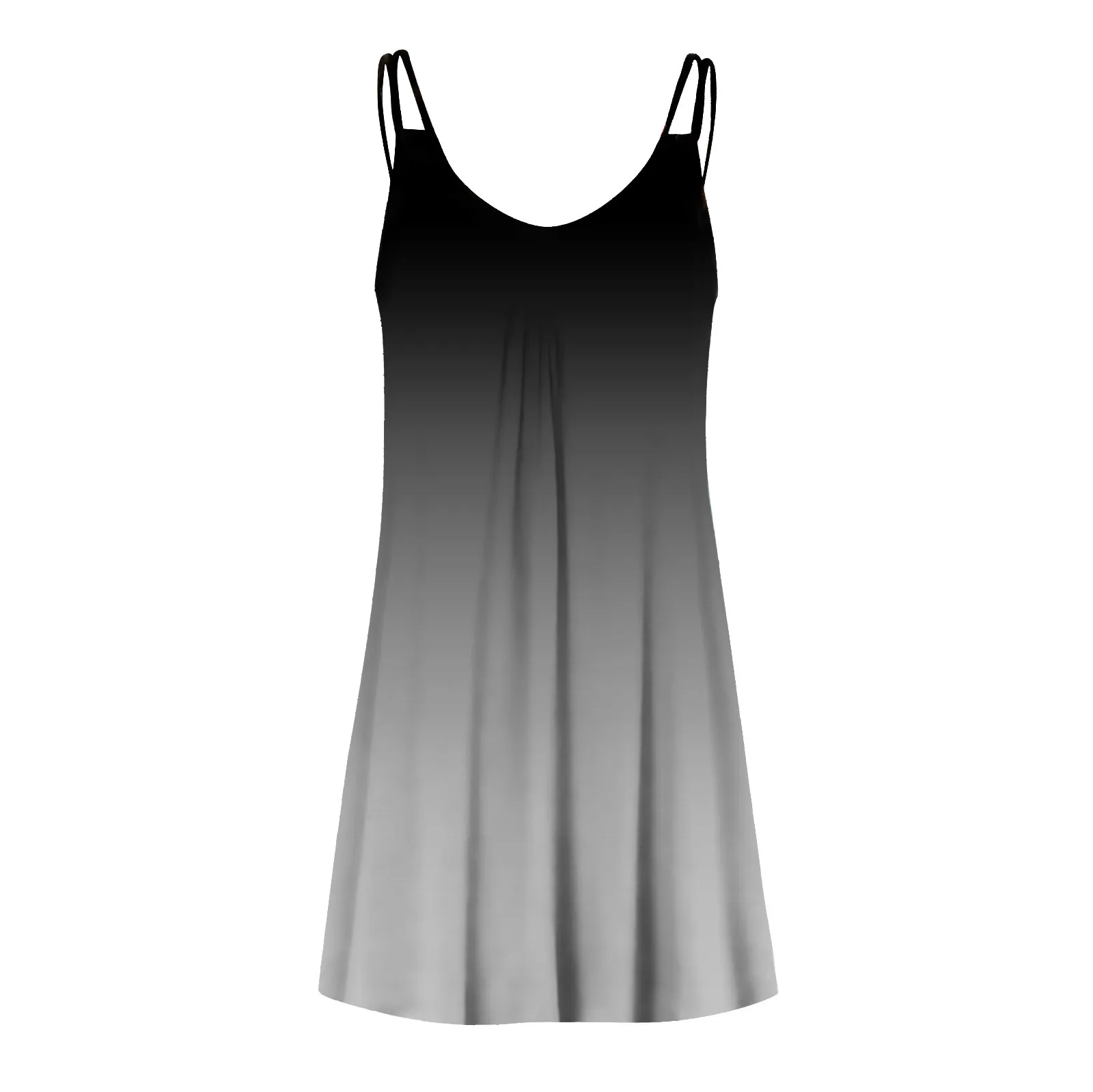 

40# Tie-dye Tank Dress Sleeveless V Neck A-line Dress Vintage Oversized Summer Dress 2021 Harajuku Casual Mini Sundress Vestidos