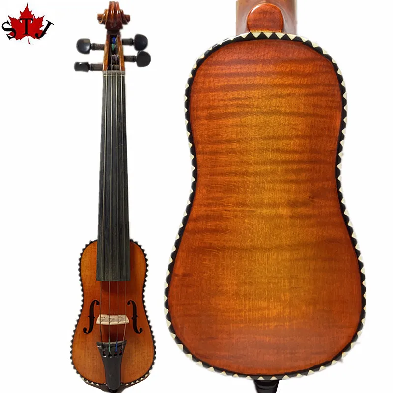 Стиль барокко торговая марка пошет Скрипка 5 5/8 дюйма красивая оболочка с