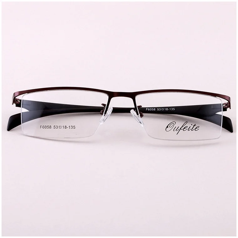 

Short-sighted Spectacles Man Half-frame Commercial Spectacle Frame with Finished Products