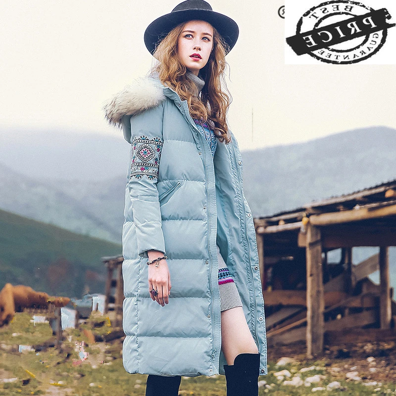 

Winter Down Coat Women Cothes 2021 Elegant Korean Warm Duck Down Jacket Female Real Raccoon Fur Overcoat Hiver a11a1553