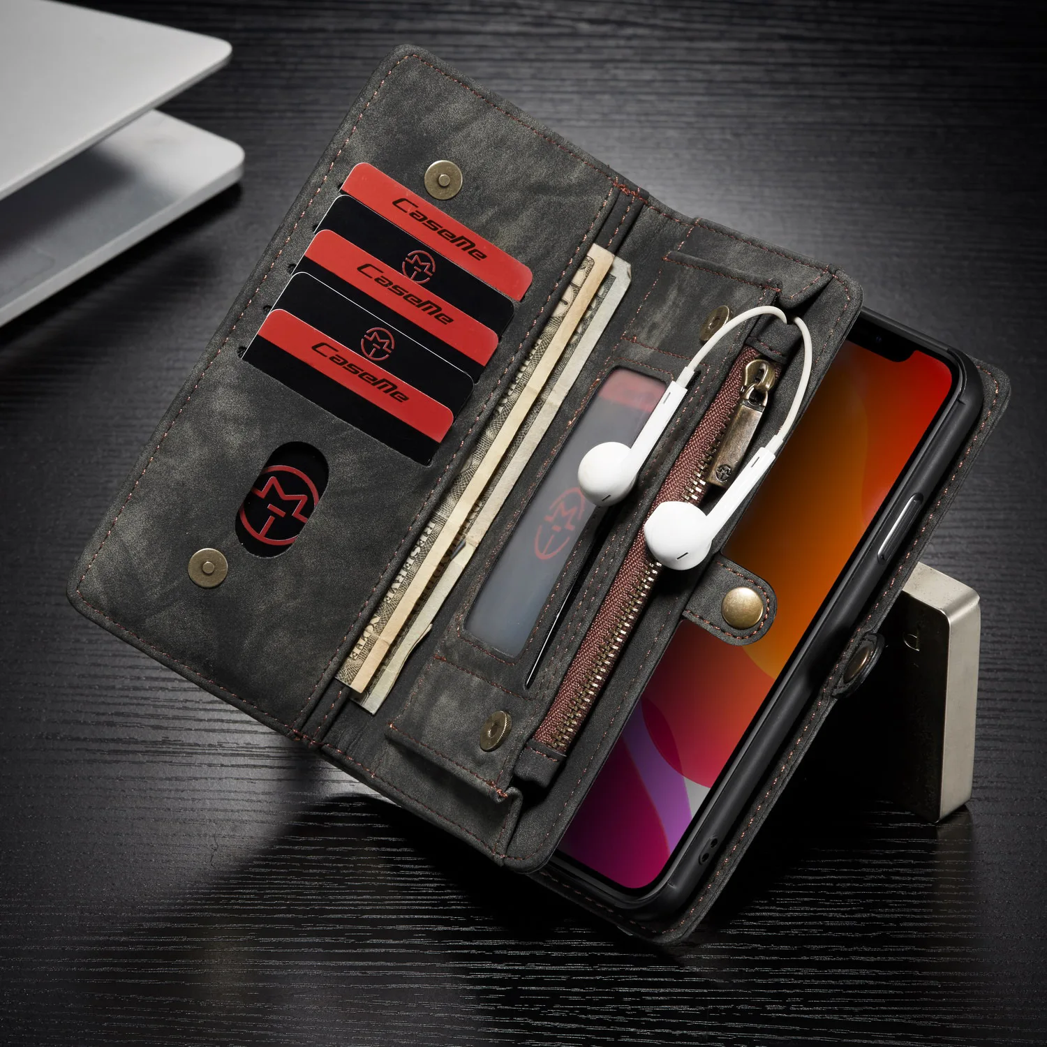 Для Iphone 11 Pro 11 Pro/Max Ретро съемный магнитный кошелек кожаный чехол для телефона сумка для Iphone X XS Max XR 7 8 Plus карман для карт