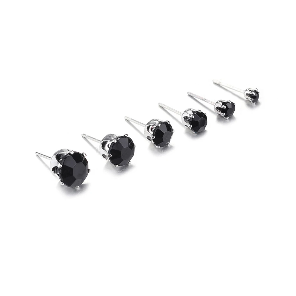 

Fashion Simple Stud Earrings Set Geometric Crystal Earrings 2021 For Women New Rhinestone Crystal Earrings Jewelry