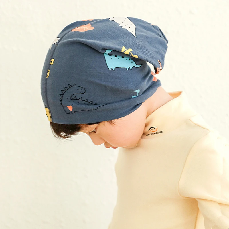 Детский хлопковый шарф детские теплые шарфы с мультяшным принтом на осень и зиму