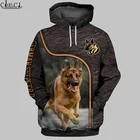 Толстовка HX Мужскаяженская с капюшоном и 3D-принтом, осень