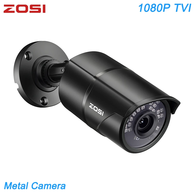 ZOSI 1080P H.265 2MP TVI CCTV датчик движения ночного видения Водонепроницаемая домашняя