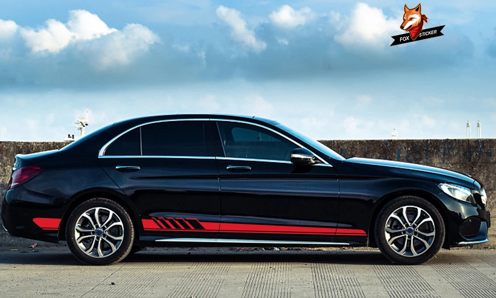 2 шт. автомобильные длинные боковые наклейки виниловая пленка аксессуары для Alfa