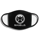 Черная хип-хоп маска с принтом Marvels Agent Of Shield, 100% хлопок