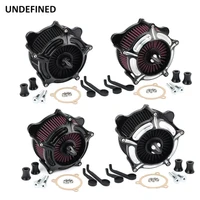 motorcycle air filter cleaner spike turbine filters intake kit for harley touring road king flh fltr 2017 2021 softail fxst flst