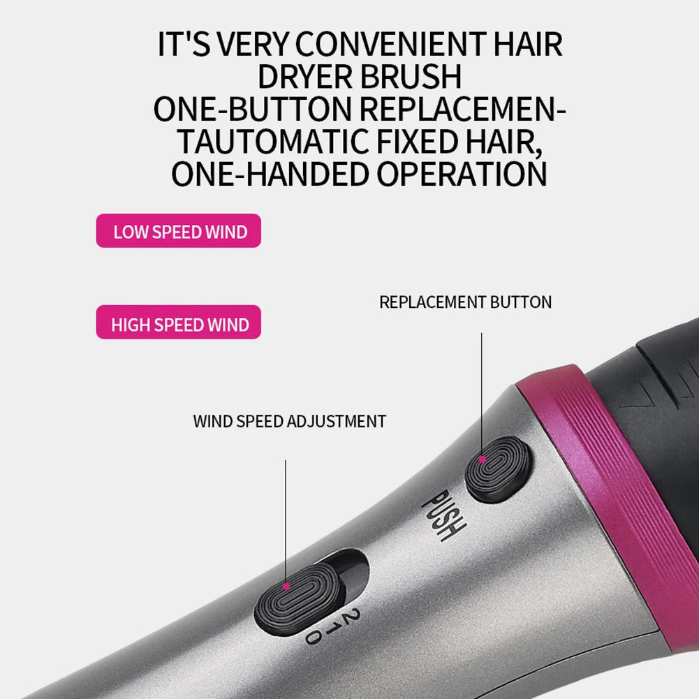 Электрический фен для волос щетка завивки инструменты укладки профессиональный