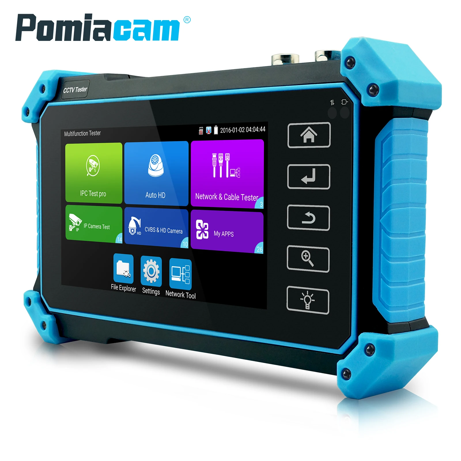 Сетевой коаксиальный тестер 5 дюймов HD IPC5200 Plus HDMI VGA вход Аналоговый Тест POE AHD TVI CVI