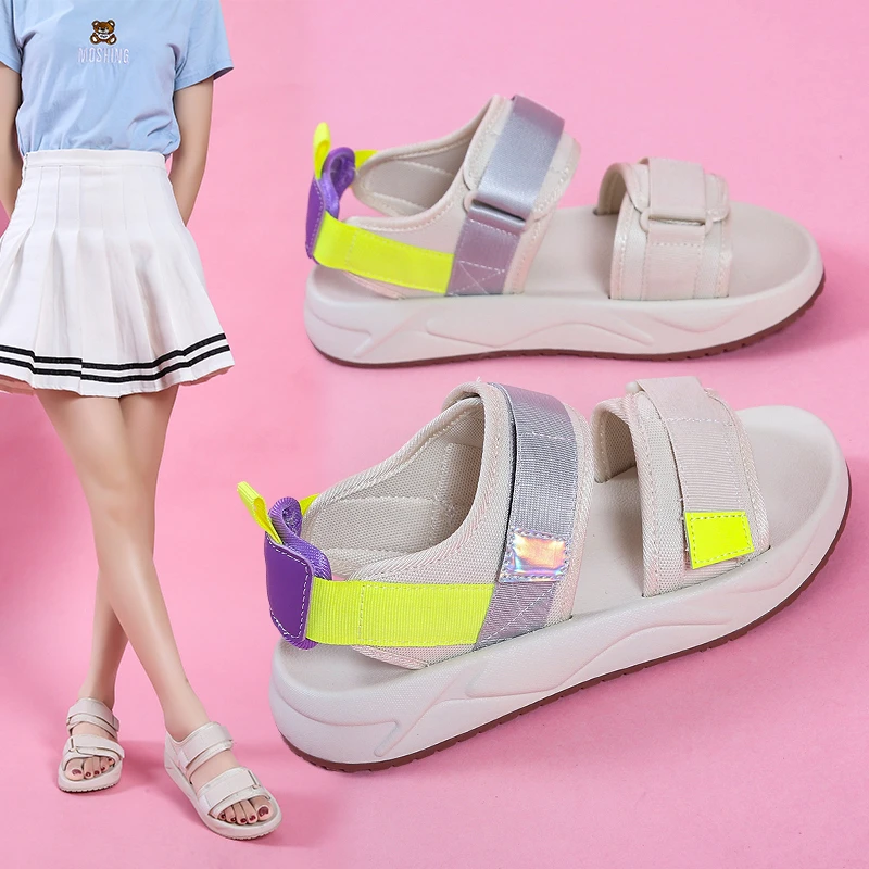

Women's Heightening Sandals Summer Fashion Open Toe Beach Outdoor Female Shoes High Quality Adult Soft-Slip Non-Slip Sandals