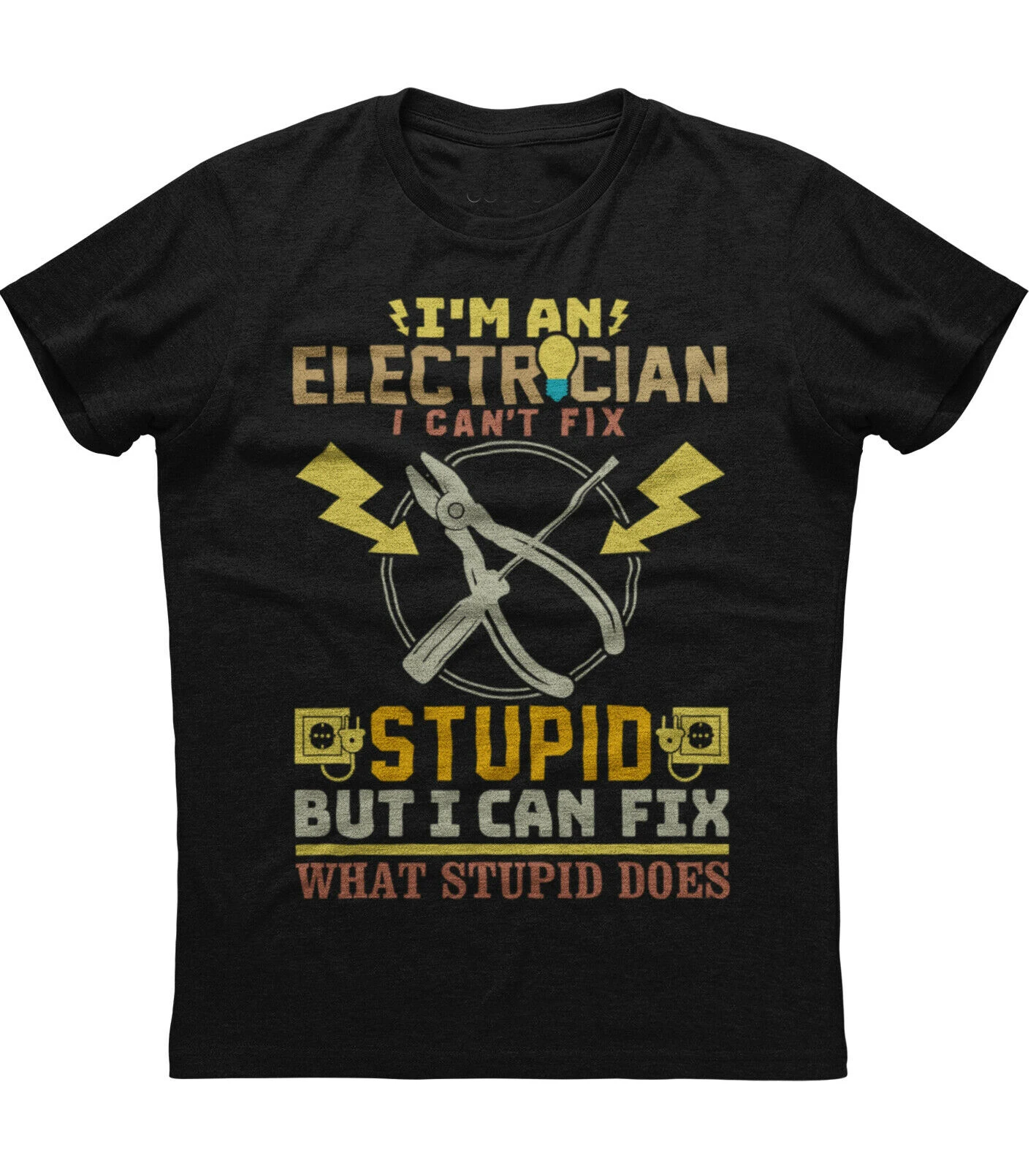 

Я электрик, я не могу выглядеть так просто. Забавная футболка с графическим принтом. Летняя Хлопковая мужская футболка с круглым вырезом и к...