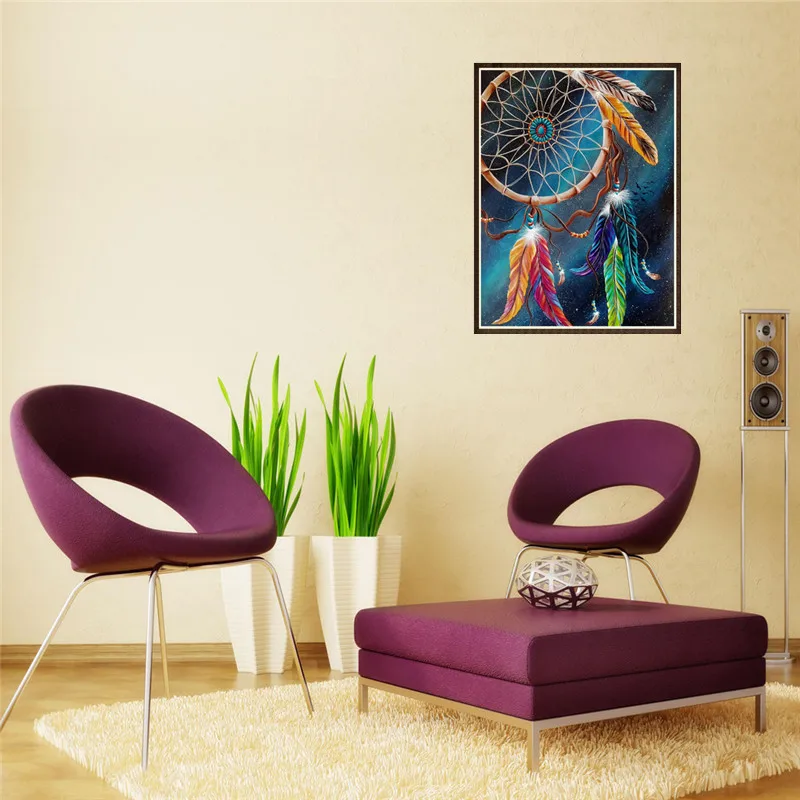 Алмазная живопись 5D полностью мозаика нового цвета с китайскими колокольчиками