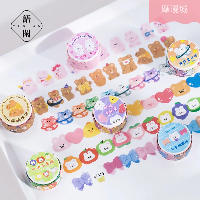 

1pcs/1lot Decorative Adhesive tapes Cute breeder series Scrapbooking DIY Paper Scrapbooking Stickers 5m
