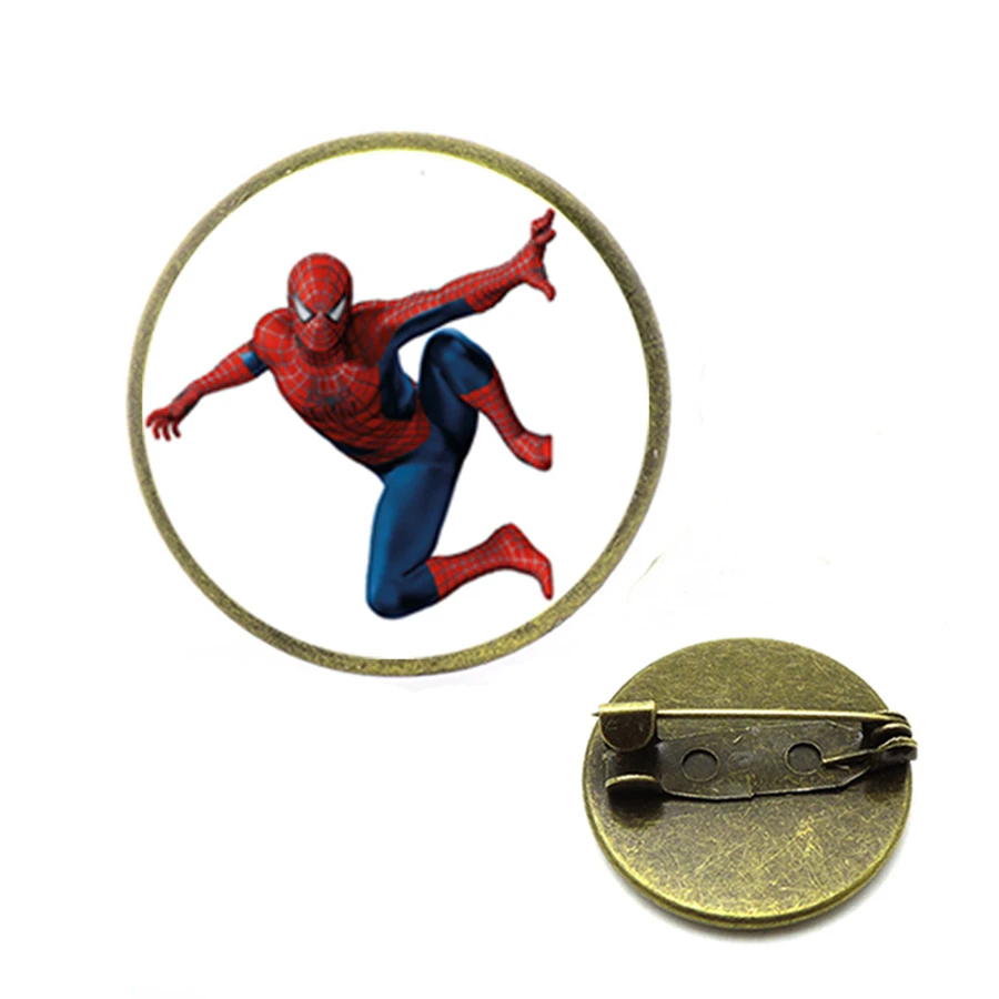 Брошь с символикой Мстителей Человек паук Капитан Америка Железный человек