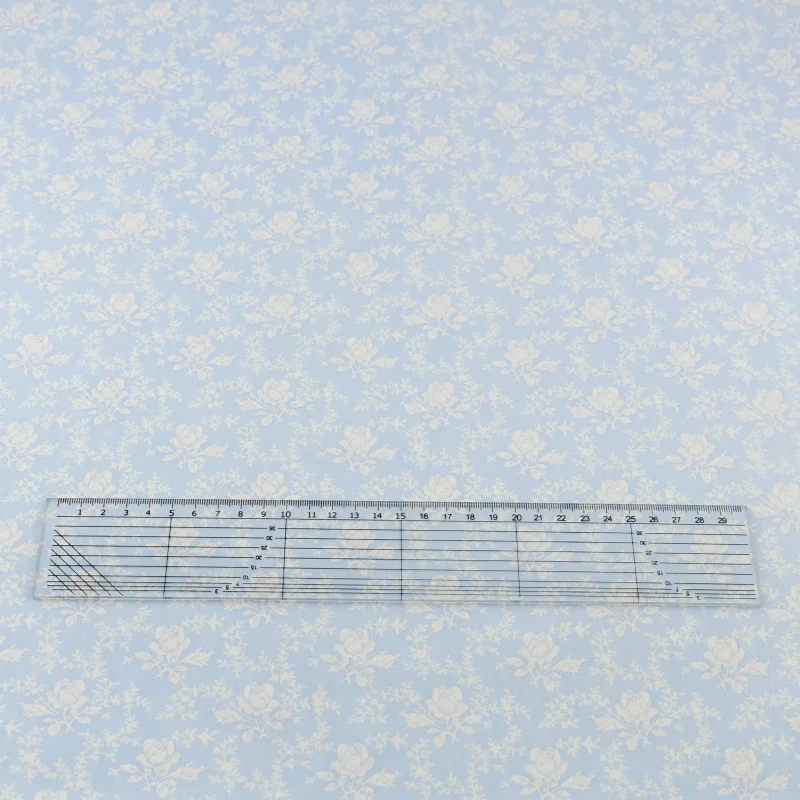 New Blue Printed Floral Designs Quilting Patchwork Bedding Cotton Fabric Twill Fabrics Home Textile Scrapbooking Decoration CM|textile
