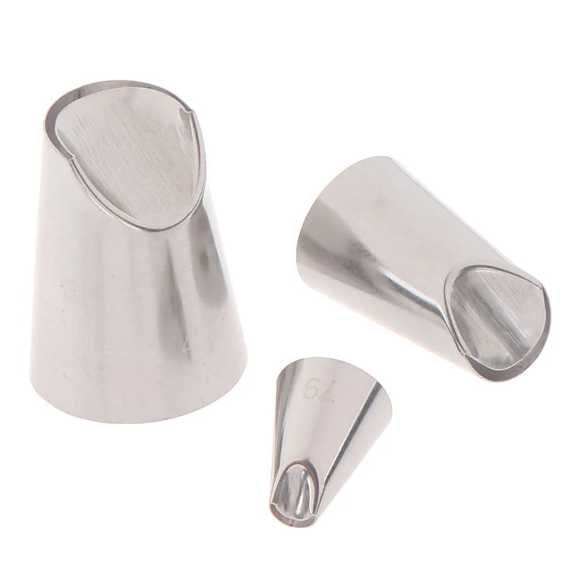 

Stainless Steel Rose Flower Icing Piping Cake Nozzles Cream Decoration Pastry Tips Cake Dessert Decorators Tool 1/3pcs