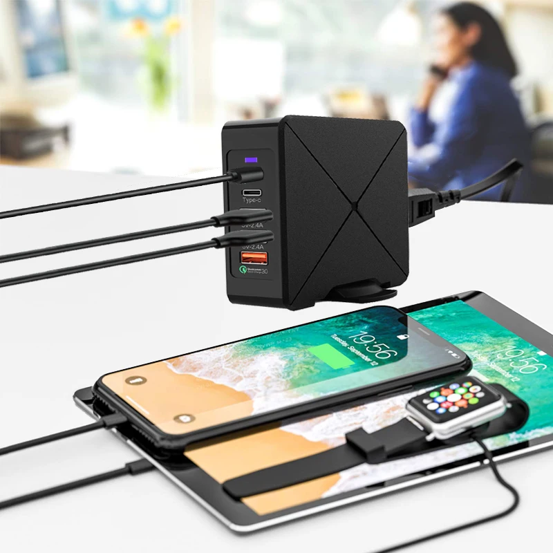 USB зарядное устройство STOD PD 45 Вт Быстрая зарядка 3,0 USB-C Быстрая зарядка для iPhone 11 Pro X 8 Macbook huawei samsung S10 Mi type C адаптер