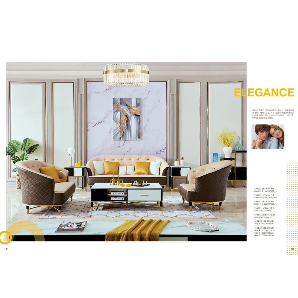 Современный дизайн Chesterfield диван Элегантный люкс 1 + 2 3 рулонные руки мебель для