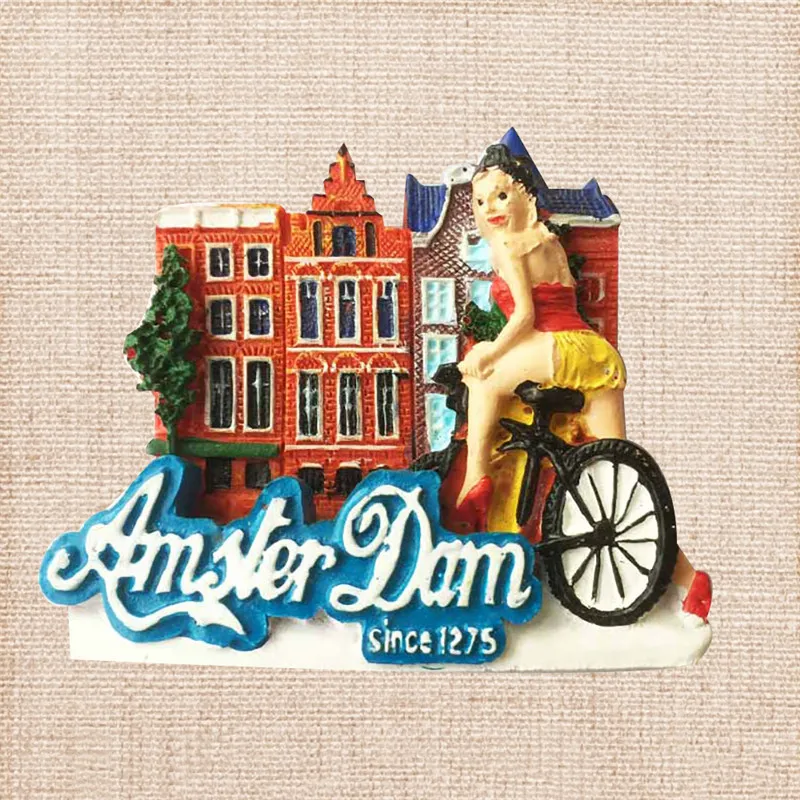 Личи Нидерланды Амстердам магнитная наклейка на холодильник известный ландшафт