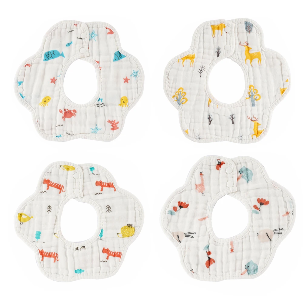 

Kangobaby All Season Rotatable Reversible Muslin Cotton Soft Breathable Newborn Baby Burp Cloth Set