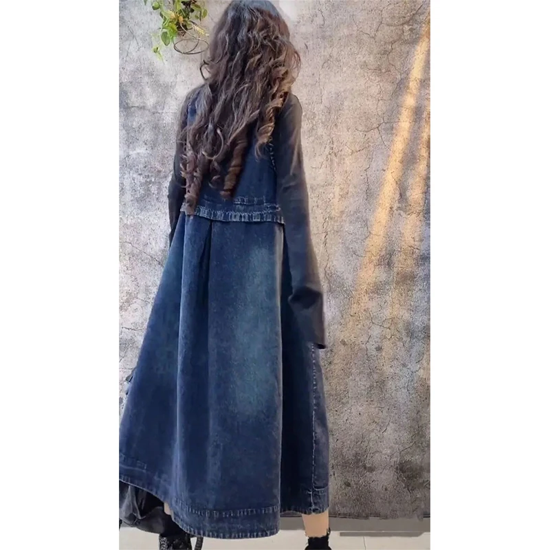 Женское джинсовое платье без рукавов Max LuLu винтажное весеннее с V образным