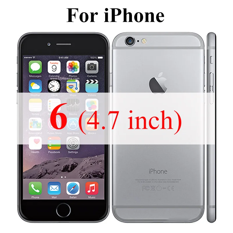 For iPhone 6 Бронированное стекло Защитная пленка для iPhone 6 S XS Max 7 8 Plus XR 6 S экранная защита 10xs 10 X R закаленное стекло защитный лист SX RX - Цвет: For iPhone 6