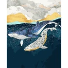 Картина по номерам, китов, Стайлинг, картина маслом для взрослых, сделай сам, цифровой холст, акриловая роспись, дом, гостиная, Настенный декор 1224