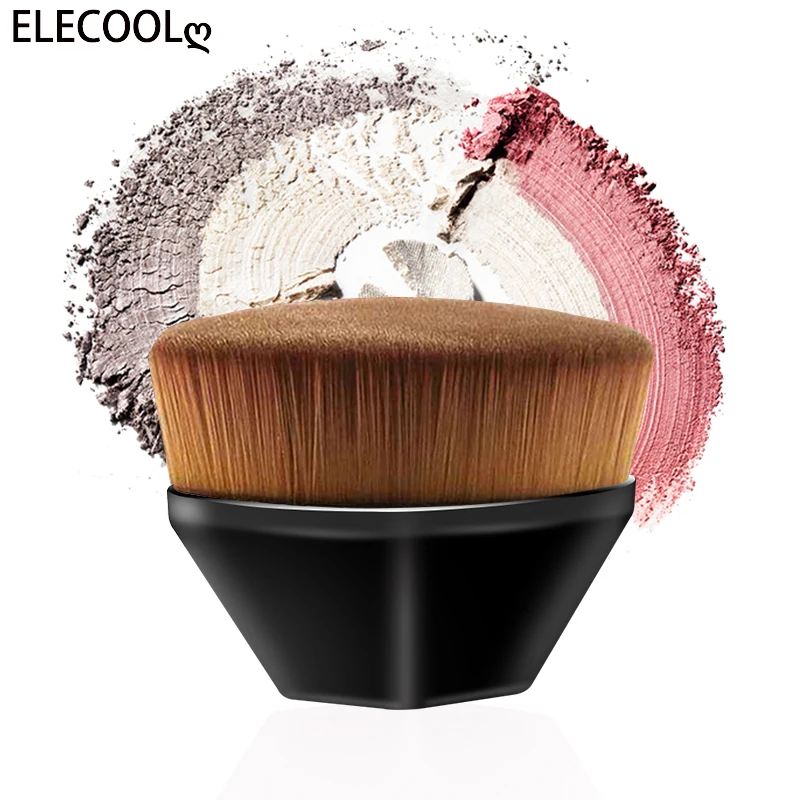 

ELECOOL Six Corners Makeup Brush Foundation Brush For Liquid Make Up Brush Cosmetic Soft Synthetic Makeup For Women Maquillaje