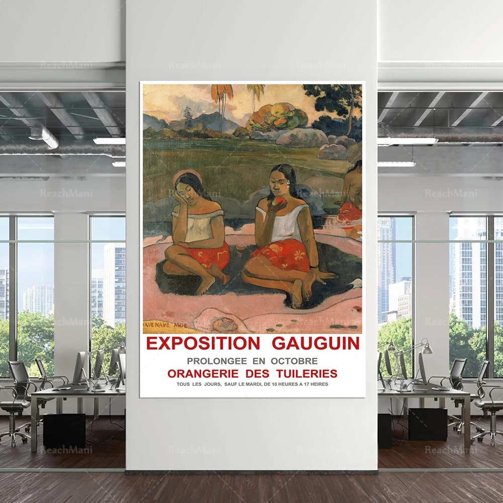 

Reprint of a Vintage French exhibition Poster for works by Gauguin