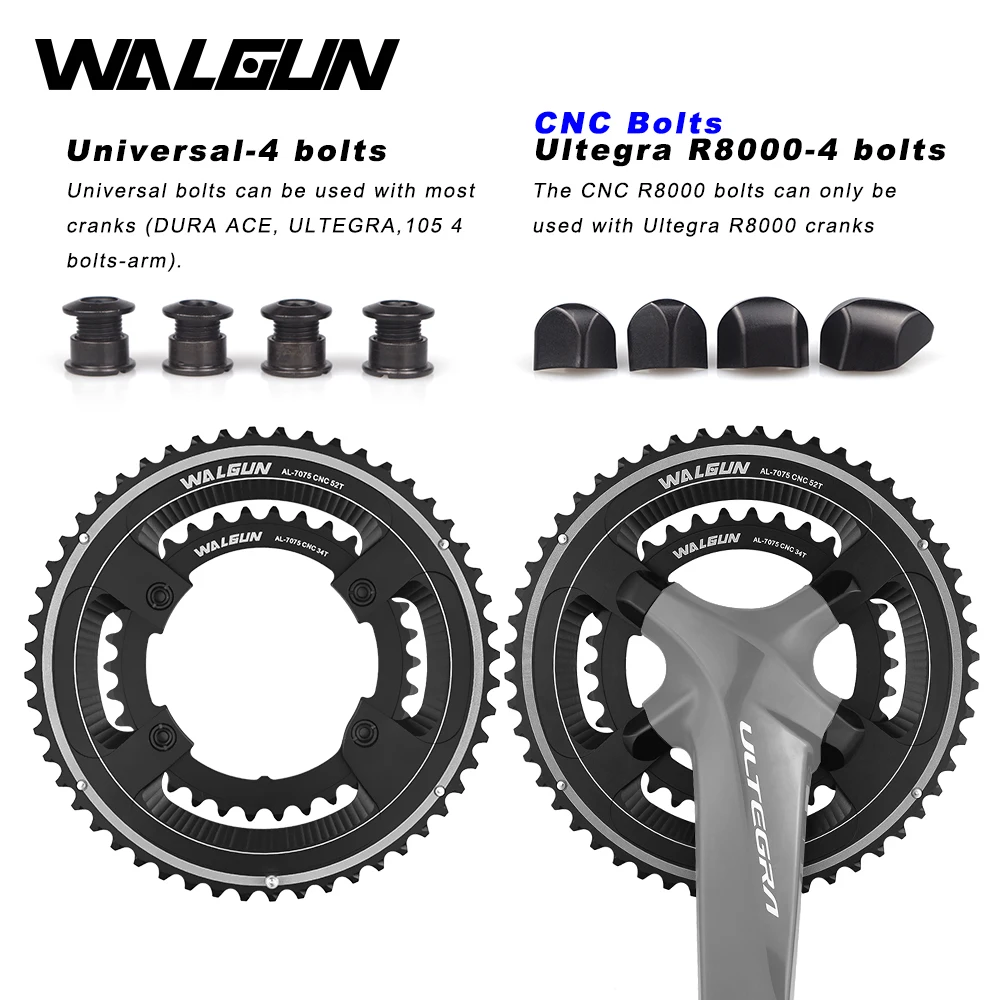 Кривошипные системы WALGUN Ultegra R8000 105 R7000 для шоссейного велосипеда двойная звезда