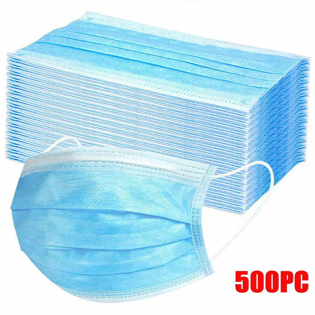 10/200/500 шт одноразовые уход за кожей лица маска промышленные 3Ply петли уха