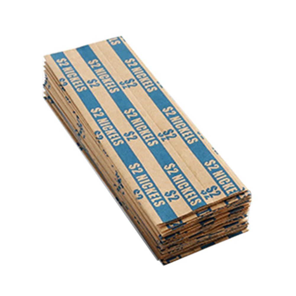 300/500/600/1000Pcs Kraft Paper Cent Dollar Coin Wrappers Assorted Striped Storage Bag Pouch Gift Wraped | Дом и сад