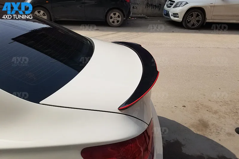 Для Mercedes CLA AMG C117 задний спойлер крыло с красной линией FD стиль 2013 W117 спойлер багажника из углеродного волокна