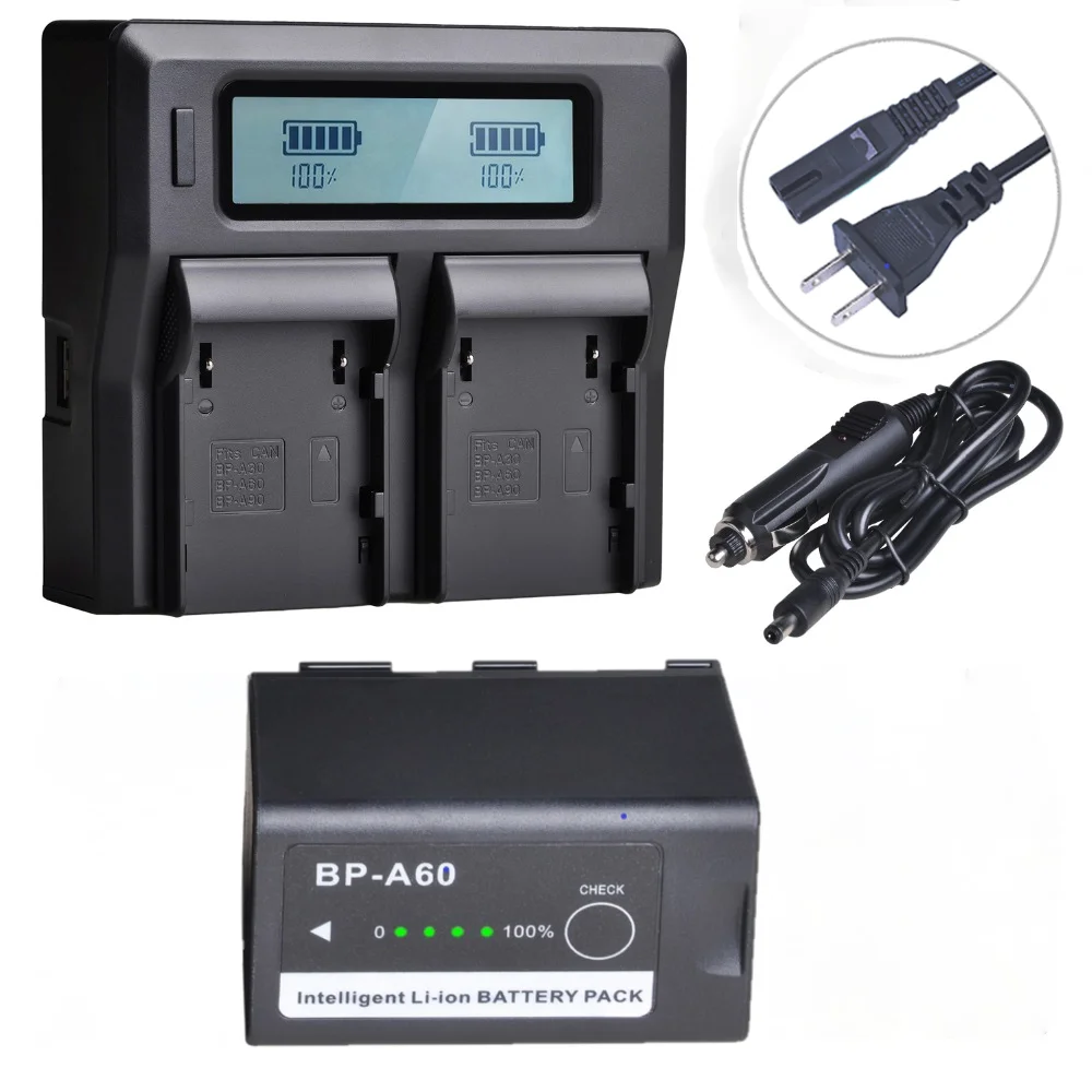 Аккумулятор 6800 мАч BP-A60 с зарядным устройством для Canon BP A60 EOS C200 PL C200B C220B C300 Mark II XF705 |