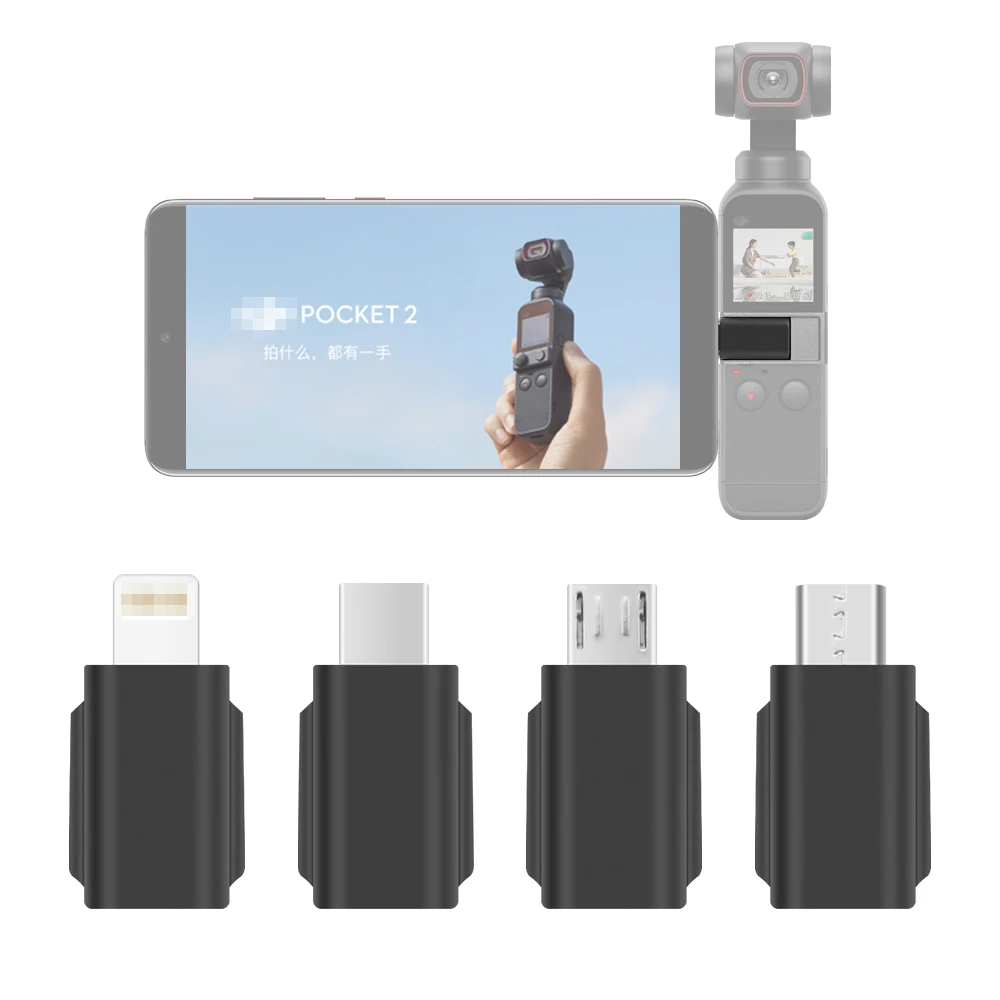 

Для DJI POCKET 2 карманная Карданная камера Micro USB Type-C Micro USB передний обратный стандартный адаптер для телефона соединитель аксессуары