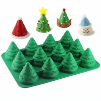 christmas tree silicone cake chocolate baking mould cake mold cookies muffin chocolate kitchen baking tools