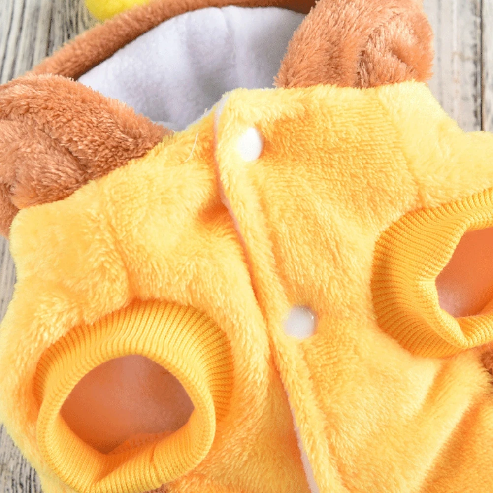 Одежда для домашних животных пчела тёплая зимняя флисовая толстовка с капюшоном