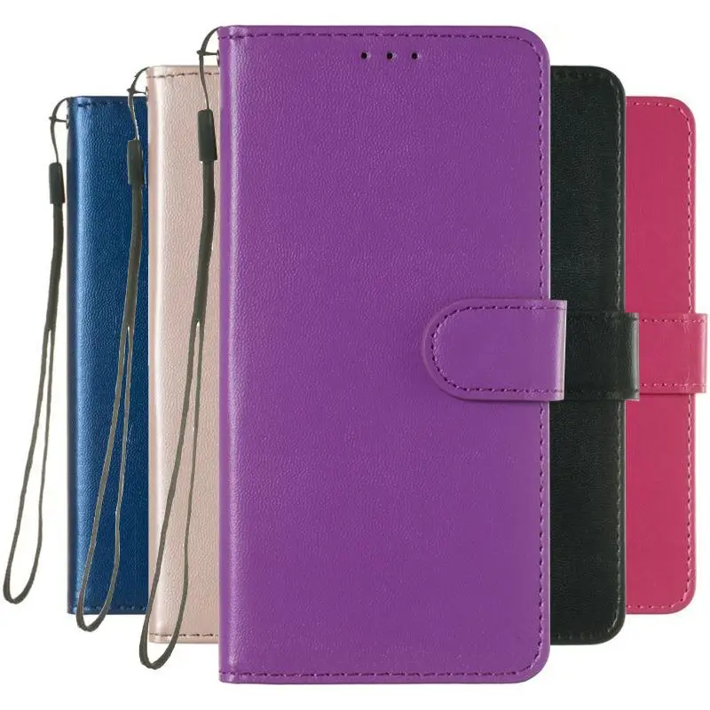 

Stand Phone Bags Leather Case For LG G7 V30 V30S V40 V50 ThinQ Q7 Plus G8 K30 Stylo 5 K8 K10 2018 Single Color Covers D01D