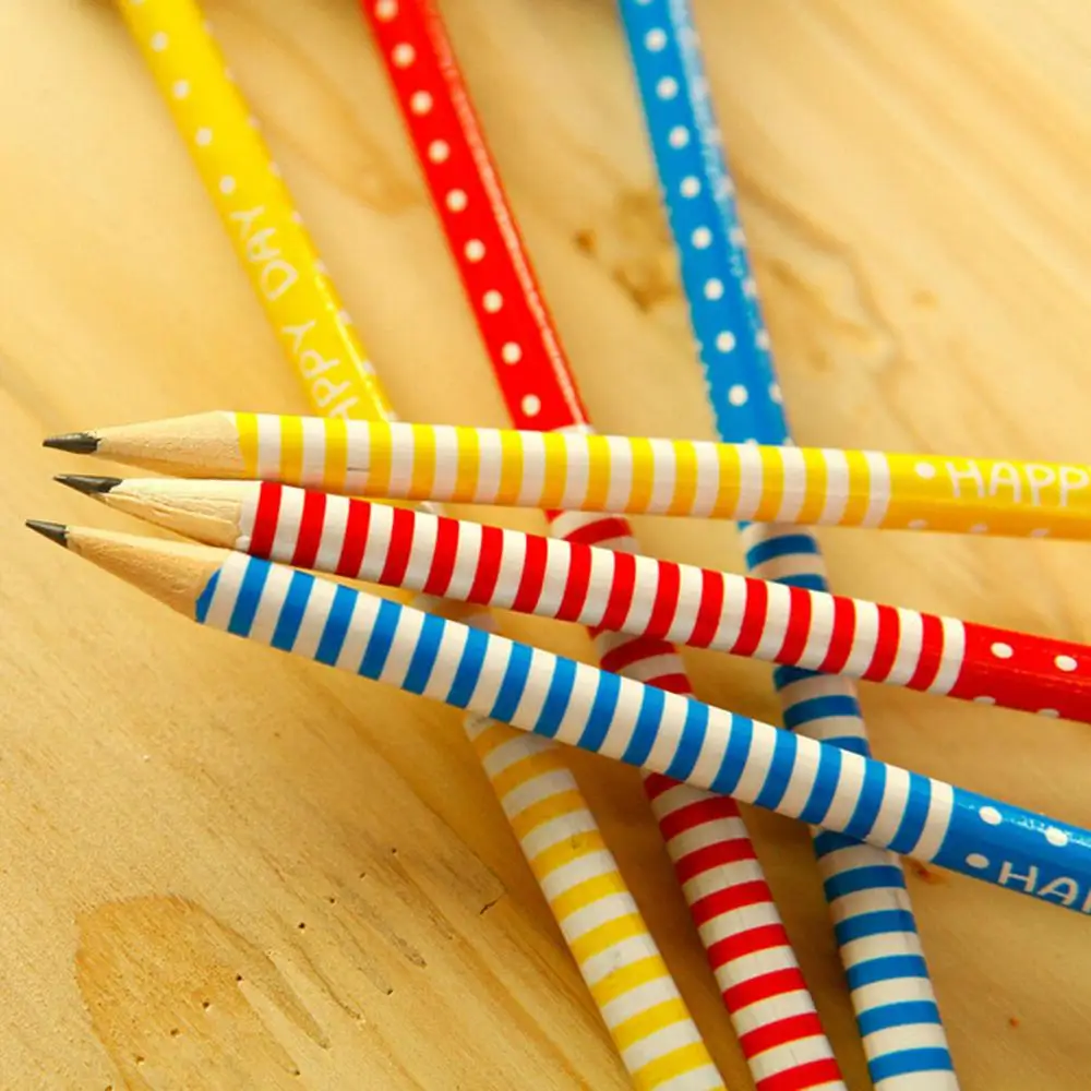 

1PC Cartoon Personality Kids Pencil Wooden Fashion Animals Kawaii Students Pencil With Eraser Drawing Tools Art Supplies