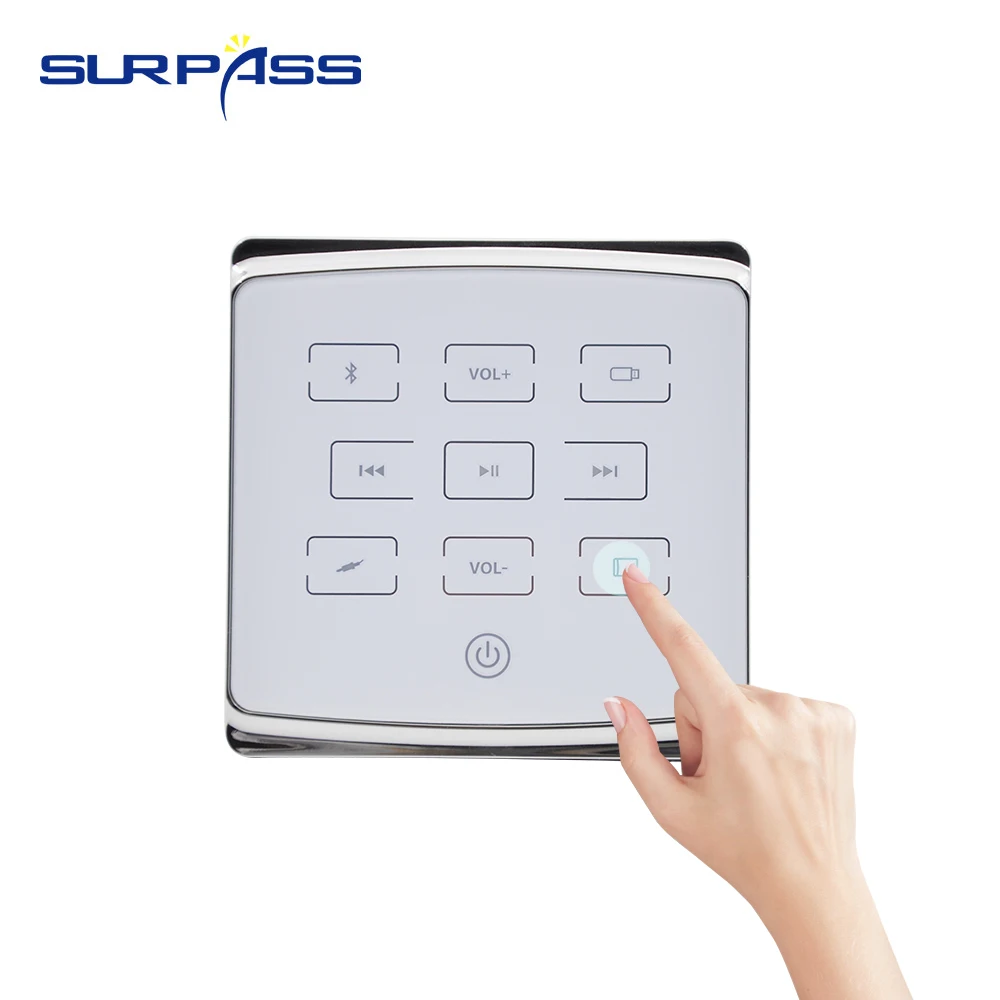 2 канальная аудиосистема для умного дома миниатюрный настенный усилитель с Bluetooth