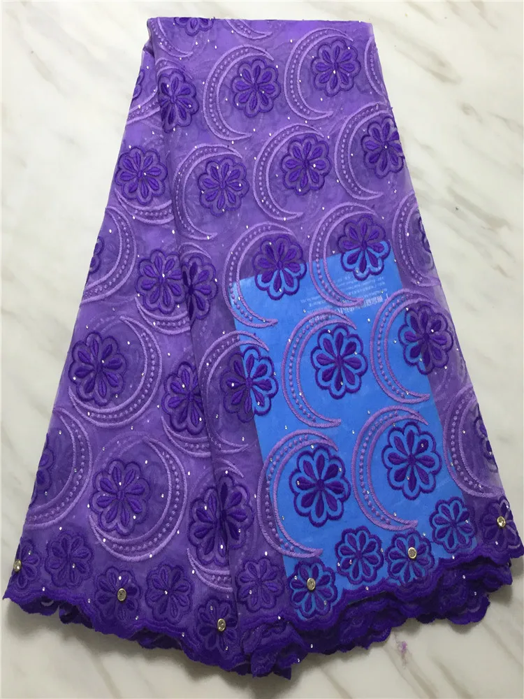 Hot sales Swiss lace fabric with stones embroidery African cotton fabrics voile popular Dubai style FFP1014 | Дом и сад