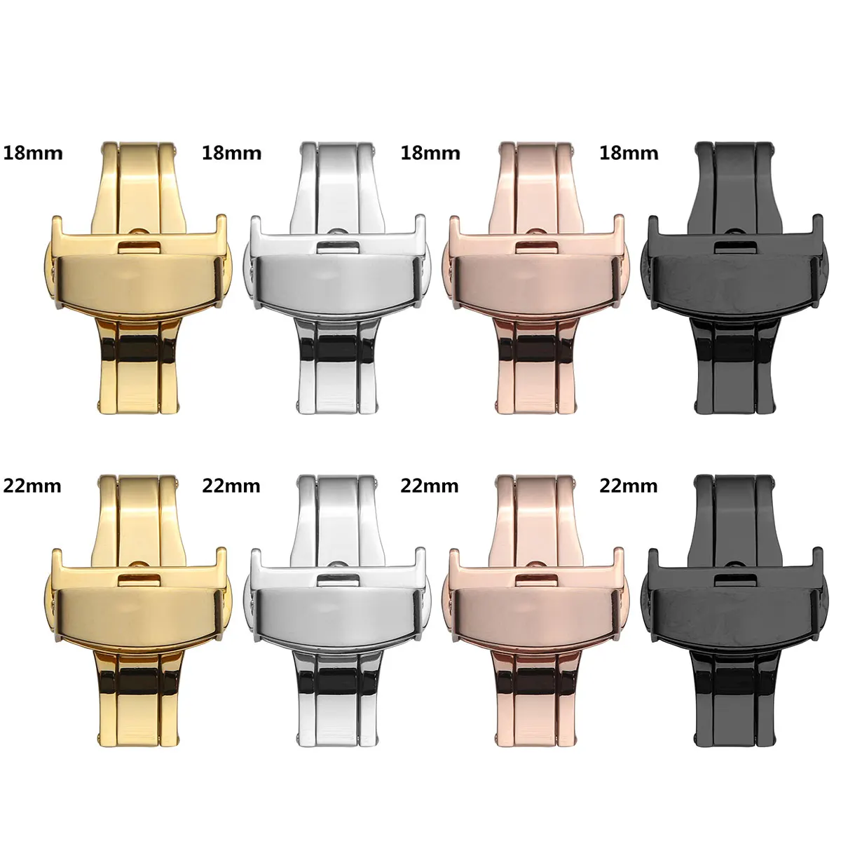 Пряжка для часов из нержавеющей стали металлическая застежка-защелка