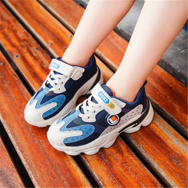 

Xiaying Smile Children shoes boy autumn new girl casual shoes mesh breathable light casual student running shoes 8802
