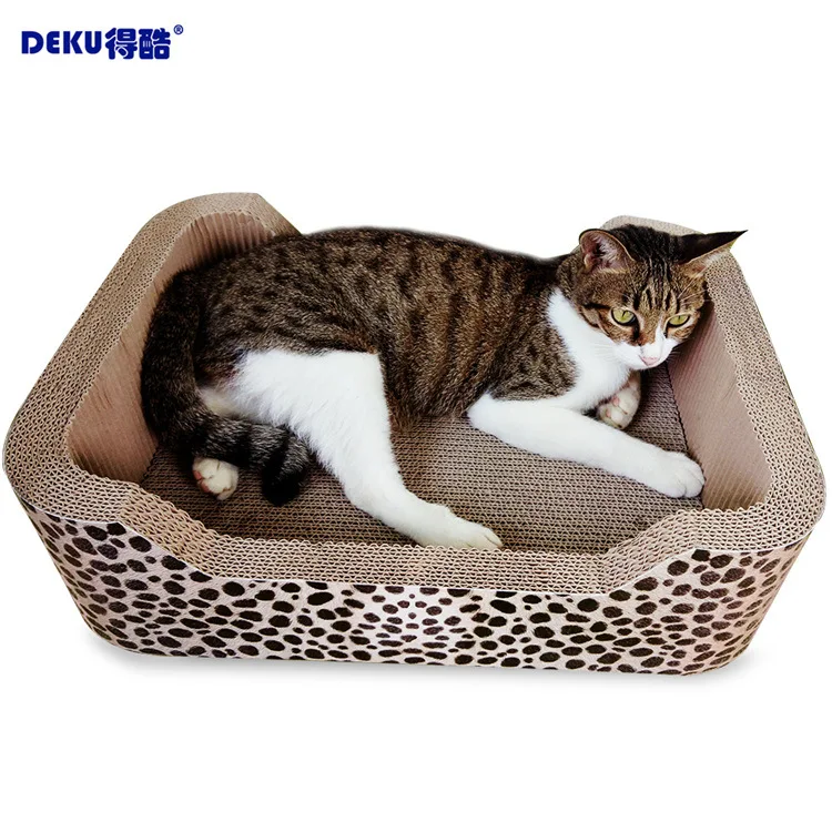 Cat nest bathtub shaped corrugated cat cat scratching board cat grinding claw toy cat pet supplies to send cat grass