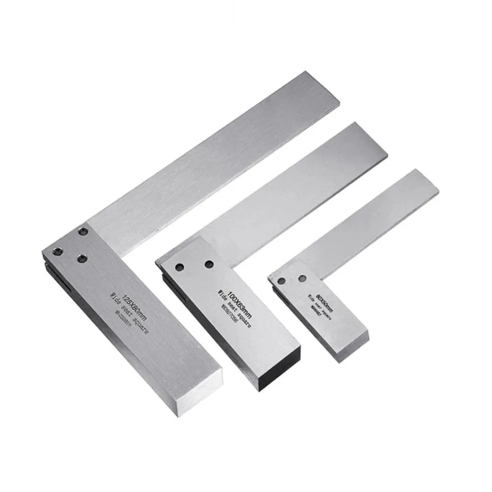 

Machinist Square 90 Degree Right Angle Engineer Precision Ground Steel Hardened Angle Ruler Wide Seat Square Ruler Protractor