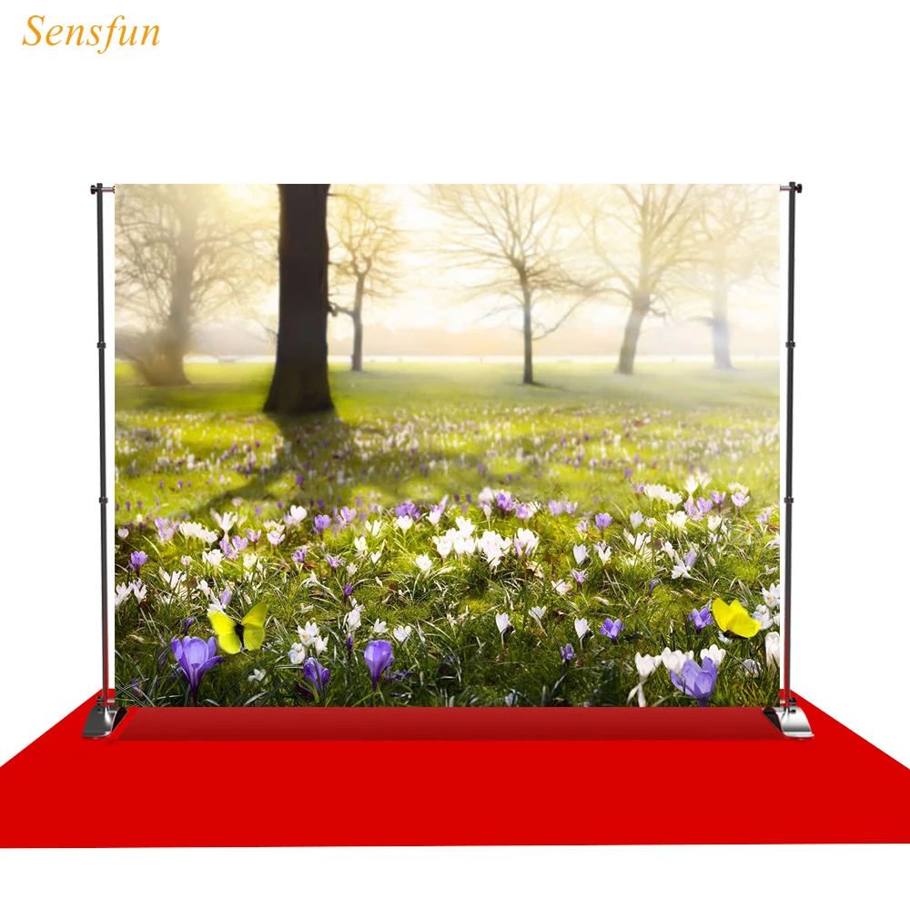 LEVOO Фон фотографии весенней травы цветок лес природа Опора ткань фон фотобудка
