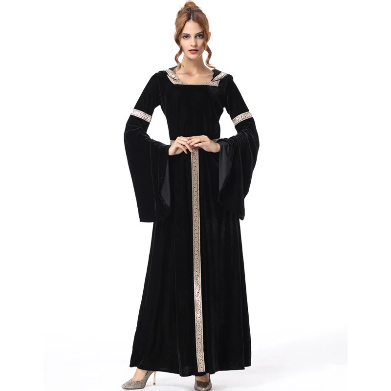 

Halloween Theme Cosplay Clothing Europe Palace Princess Long Skirt Dress Anime Adult Couple COS Apparel Prom Carnival Party